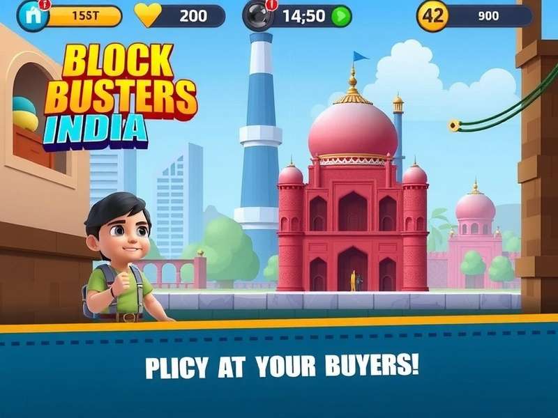 Block Busters India Multiplayer Gameplay Block Busters India Gameplay Screenshot